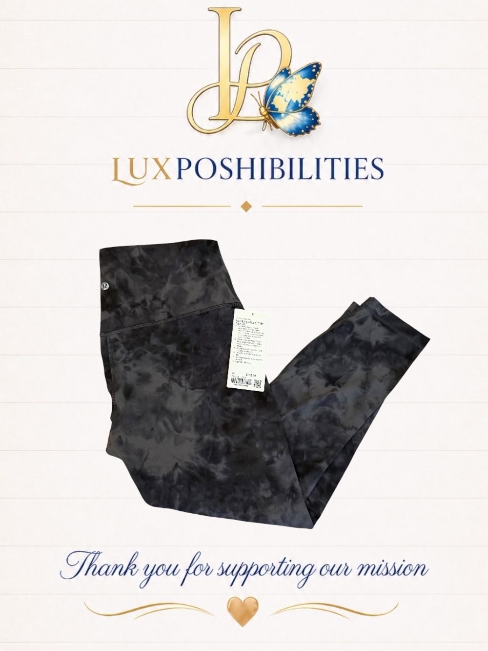 Lululemon NWT size1 14 High-Rise Diamond dye Leggings